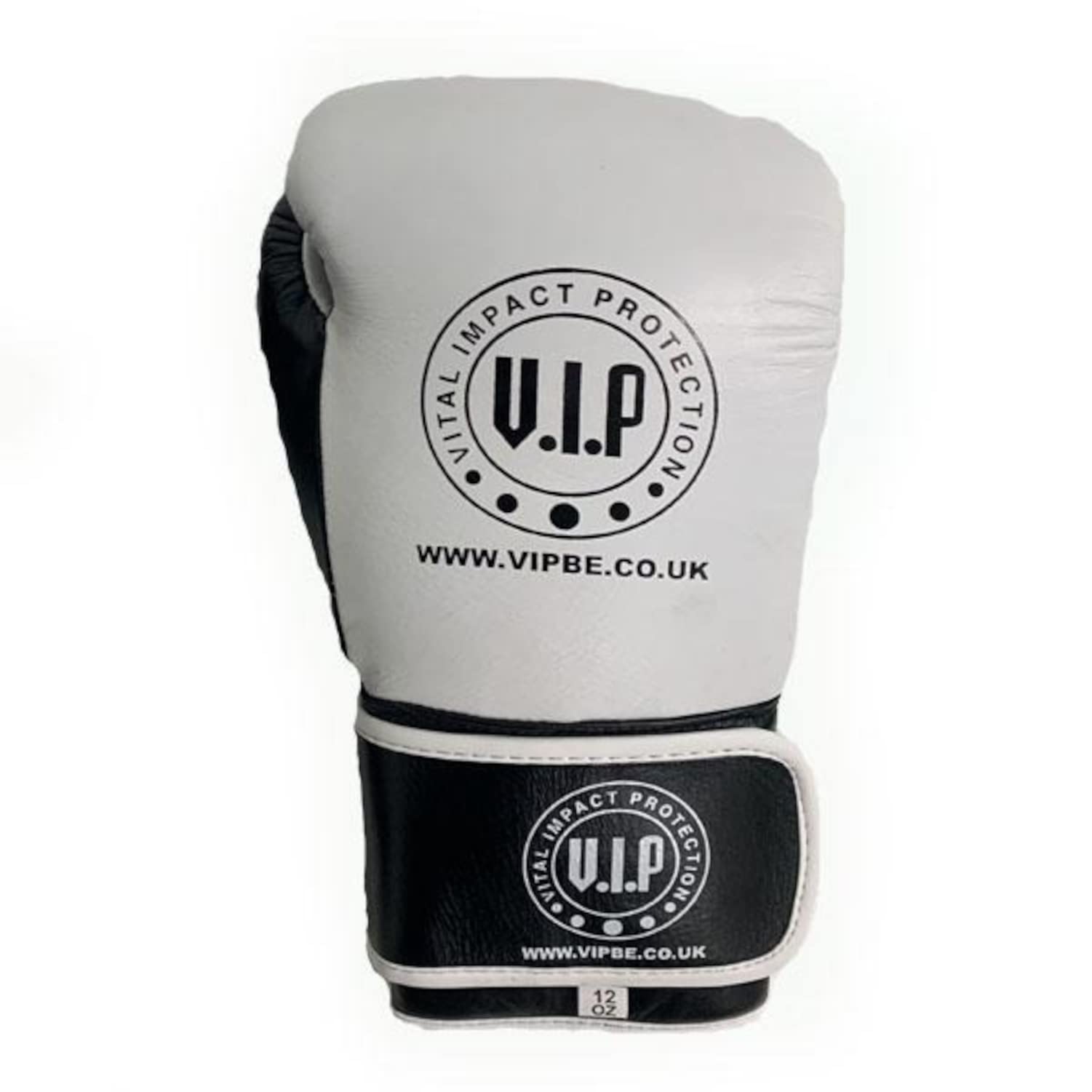 VIP Unisex Pugilem 2 Leder-Boxhandschuhe MMA Kampfsport Fitness Fortgeschrittene Wettkampf Training Kampf Handschuhe Weiß/Schwarz 284 g