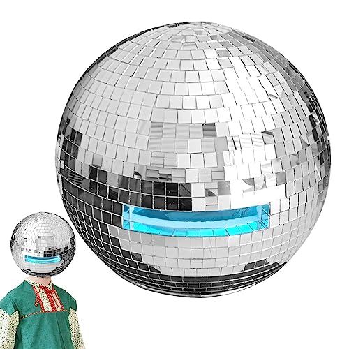 Discokugelhut Herren | Disco-Dekorationen mit Lichtern, Spiegel-Disco-Kugel - Funkelnde Disco-Partydekorationen, lustige und festliche Disco-Accessoires Yusheng
