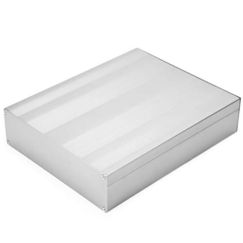 Caredy Aluminiumlegierung Projekt Box, Gehäuse Elektronische Fall Box Platine Aluminium Sandstrahlen Leiterplatte Instrument Aluminium Box, 2 * 7 * 8,7 in (50 * 178 * 220 mm)