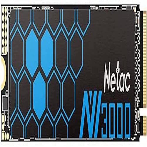 Netac 500GB NV3000 M.2 NVMe SSD, M.2 2280, PCIe3, 3D TLC NAND, R/W 3100/2100 MB/s, 200K/190K IOPS