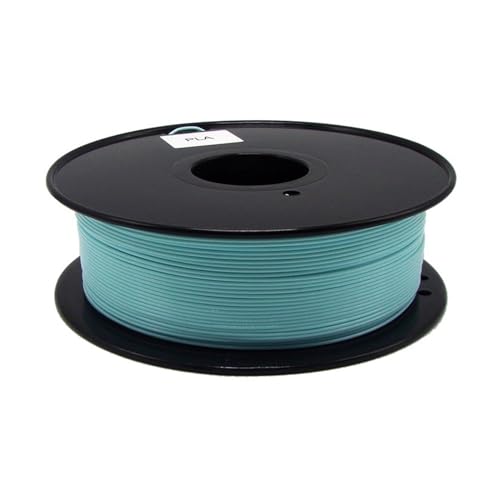 Solides, farbenfrohes 3D-Drucker-Filament, sauber gewickelt, Maßgenauigkeit 1,75 mm +/- 0,02 mm, einfach zu drucken, festes PLA-Filament, 1 kg (Farbe : Mint)