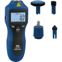 PCE Instruments Drehzahlmesser PCE-DT 65 Laser Umdrehungsmesser zum berührungslosen messen