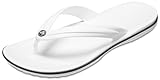 Crocs Crocband Flip-Sandalen – Unisex Flip-Sandalen für Erwachsene – Wasserdichte, schnell trocknende Flip-Flops – Weiß – Größe 48-49