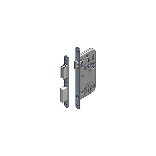 Einsteckschloss WG 321 RNM Einstemmschloss mit Magnetfalle für Zimmertüren | PZW mit unsichtbarem Schließblech, DM 50, VK 8,5 mm