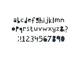 Sizzix Bigz XL Alphabet die-Cutout unten von Tim Holtz, Holz/Stahl/Kunststoff, Mehrfarbig, 37,6 x 15,3 x 2 cm