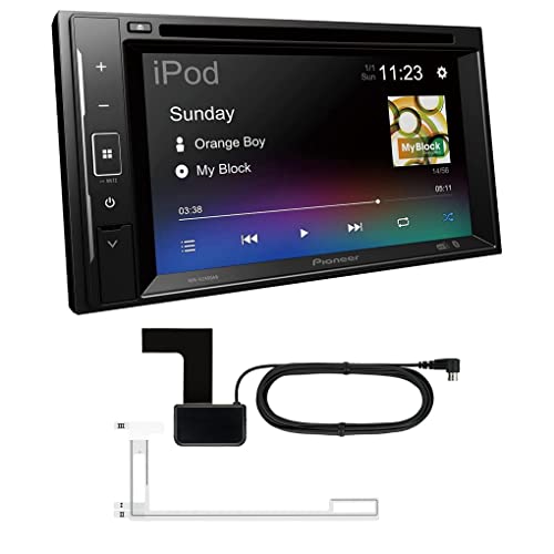 Pioneer AVH-A240DAB 2-DIN-Multimedia Player, 6,2" (15,7cm) ClearType-Touchscreen, Smartphone-Anbindung, USB, DAB/DAB+ Digitalradio, Bluetooth, 13-Band-Grafikequalizer inkl. DAB+ Antenne, Schwarz