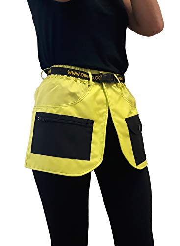 Dingo Dog Training Belt für Handler, Agility Trainer, Helfer, Handarbeit im Sportrock Style, viele Taschen Lime 16455