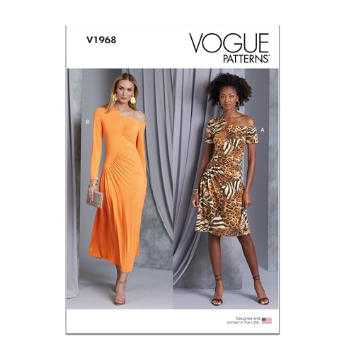 Vogue Schnittmuster-Set für Damen, eng anliegend, Design Code V1968, Größen 36-38-40-42-44
