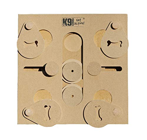 P.J Pet Products K9 IQ Game Cracker, One Size, Knallbonbon, Holz, braun, 0,45 kg