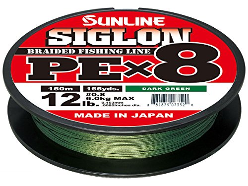 Sunline Siglon PEx8 Dunkelgrün, 4,5 kg, 160 m, Einheitsgröße