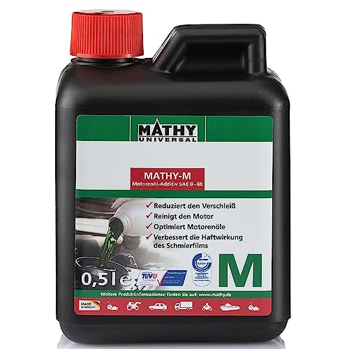 MATHY-M Motorenöl - Additiv 500ml zum Schutz von Motoren vor Verschleiß und vorbeugen von Motorschäden