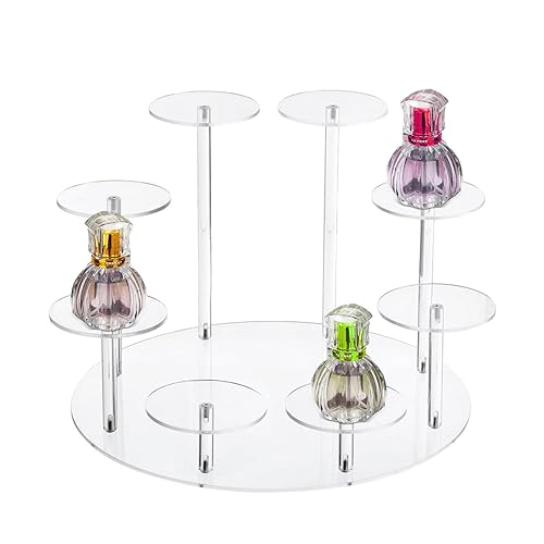 Display-Riser für Cupcake,8-stufiger Puppen-Parfüm-Organizer-Ständer - Platzsparende Aufbewahrungsutensilien für Schmuck, Sammlungen, Cupcakes und Parfüm Holdes