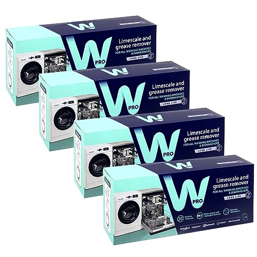 Wpro Universal-Entkalker und Fettentferner für Waschmaschine und Geschirrspüler, 48 x 50 g Beutel