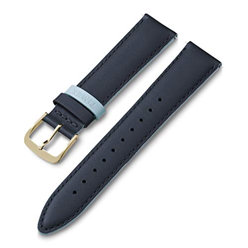 Timex 20mm Genuine Leather Strap Gray with Rose Gold-Tone Buckle