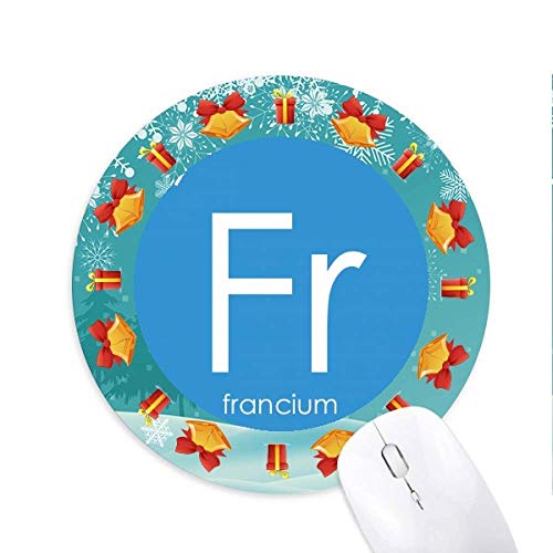 Chemie Elemente Periode Tabelle Alkali Metall Francium Fr Mousepad Rund Gummi Maus Pad Weihnachtsgeschenk