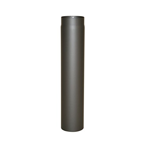 Ofenrohr Senotherm® 2 mm Ø 150 mm hitzebeständig lackiert, gerade - Rauchrohr, Kaminrohr gussgrau - für Pellettofen und Kamine - Länge: 750 mm