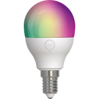 tint Smarte Mini-Globe LED-Birne E27 – Steuerbar per Bluetooth, Alexa, Fernbedienung oder App – Dimmbare E27 Glühbirne mit weißem und farbigem Licht RGB, 4,9 W…