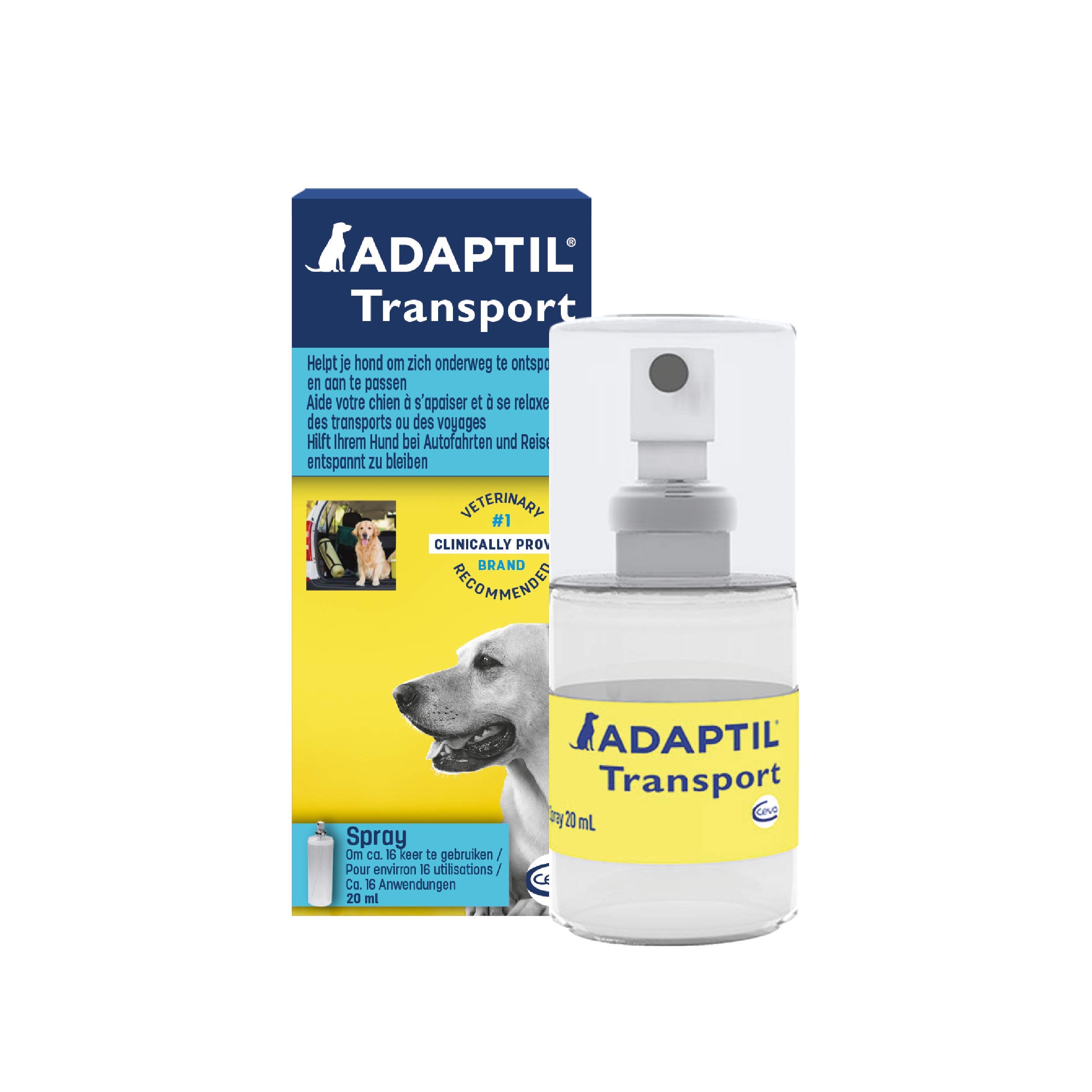 ADAPTIL Transport – Anti-Stress voor Hond - Spray 20 ml