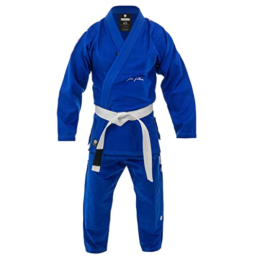 Tatami Elements Superlite BJJ Jiu Jitsu Gi Uniform, Blau (inkl. weißem Gürtel), blau, A3