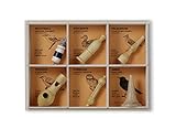 KOOKOO Vogelpfeifen 6er Set Singvögel Handarbeit Einzelstücke individuell Melodie Holz Vogelstimmen imitieren nachahmen Natur