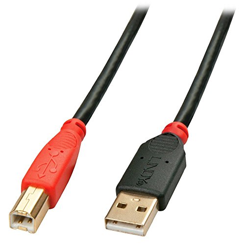 LINDY USB 2.0 Anschlusskabel [1x USB 2.0 Stecker A - 1x USB 2.0 Stecker B] 15 m Schwarz