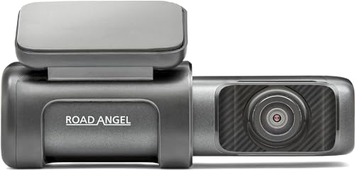 Road Angel Halo Ultra Dash Cam, Which Best Buy Dash Cam 2022, 4K UHD 140° Kamera, 30 fps, 64 GB Speicher, mit Super-Nachtsicht, eingebautem WLAN, GPS, Dauerpark-Modus, Schwarz