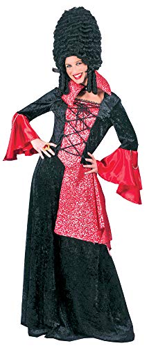 Gräfin Vampirin Kostüm für Damen - Schwarz Rot - Gr. 40/42