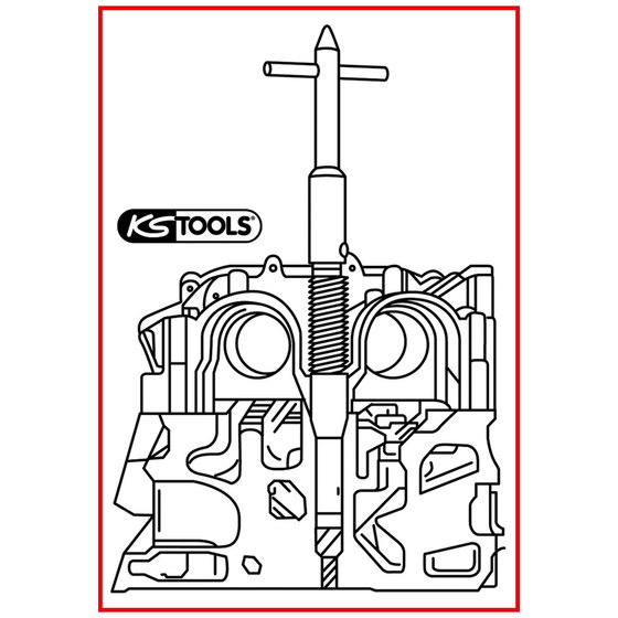 KS Tools 152.1395 Injektoren-Sitz-Reinigungswerkzeug, 1.6l PSA Common-Rail Diesel