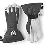 HESTRA Army Leather Heli Ski 5 Finger Gloves Grey Handschuhgröße 11 2019 Handschuhe