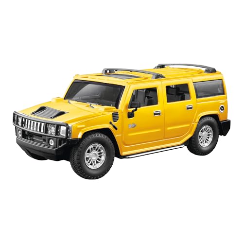 Cartronic RC Fahrzeug Hummer H2 - ferngesteuertes Auto - Spielzeug-PKW 1:24 Gelb - Remote Control car für Kinder ab 8 Jahren