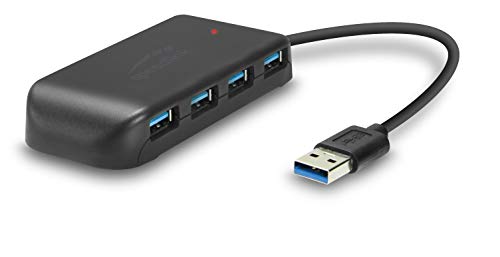 Speedlink SNAPPY EVO USB Hub - Aktiver 7-Port Hub mit USB 3.0 Anschluss für PC/Notebook/Laptop - schwarz
