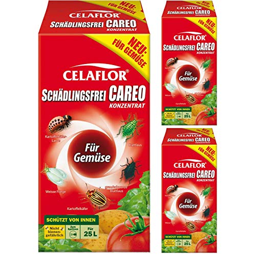 3 x 250 ml Celaflor Schädlingsfrei Careo Konzentrat für Gemüse