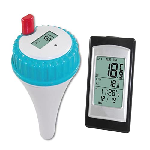 CMYX Pool-Thermometer Thermometer des drahtlosen Pools Digitaler Schwimmbecken und Thermometer Fernbeckensthermometer for Schwimmbad, Whirlpools Badewasser, Whirlpools für mehrere Verwendungen