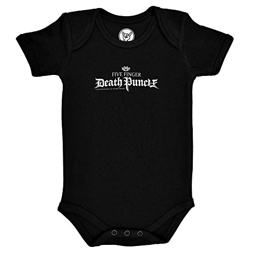 Metal Kids Five Finger Death Punch (Logo) - Baby Body, schwarz, Größe 56/62 (0-6 Monate), offizielles Band-Merch