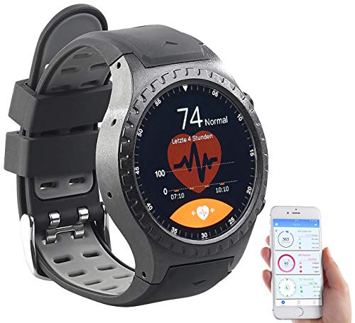 newgen medicals Smartwatch SIM GPS: GPS-Handy-Uhr & Smartwatch für iOS & Android, Bluetooth, Herzfrequenz (GPS Watch)