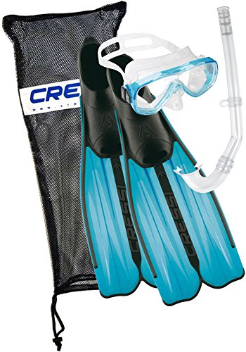 Cressi Unisex Tauchset Rondinella Bag, aquamarine, 33/34, CA189233