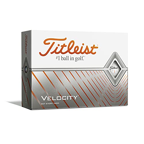 Titleist Unisex Velocity Golfball, Weiß, Einheitsgröße
