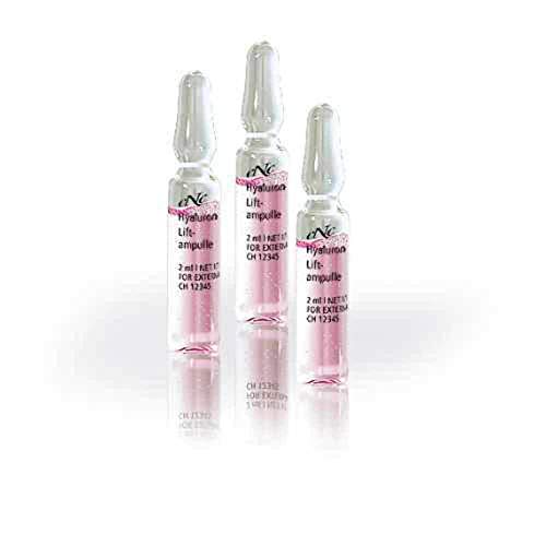 CNC cosmetic - Hyaluron Liftampulle - Wirkstoffampullen - Energielieferant für die Haut, vorbeugend, aktivierend, besänftigend, regenerierend - Hyaluronsäure, Aloe Vera, Allantoin - 10x2ml
