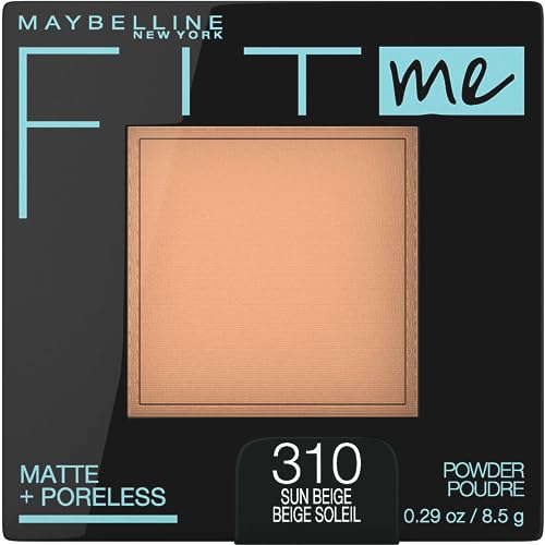 Maybelline New York Fit Me Matte Plus Poreless Powder, 310 Sun Beige, 0.29 Ounce by Maybelline New York
