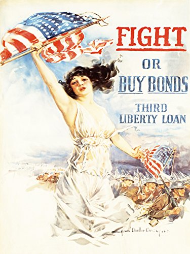 Wee Blue Coo Kunstdruck auf Leinwand, Vintage-Werbung Kriegskampf Buy Bonds Third Liberty Loan