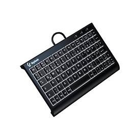Super-Mini Tastatur, integrierter Numernblock black, Combo (KSK-3011ELC (DE))