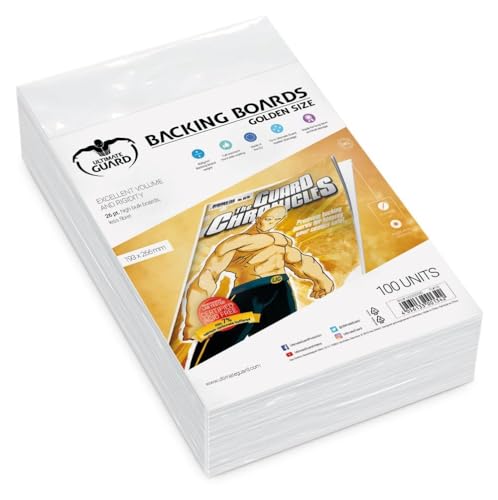 Ultimate Guard UGD020030 - Comic Backing Boards Golden Size 100, weiß