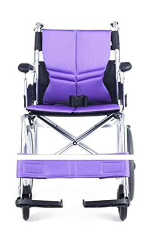 Seniorenrollstuhl Leichter zusammenklappbarer Transportrollstuhl aus Aluminiumlegierung Tragbarer medizinischer Reha-Stuhl mit Handbremsen für behinderte und behinderte Senioren