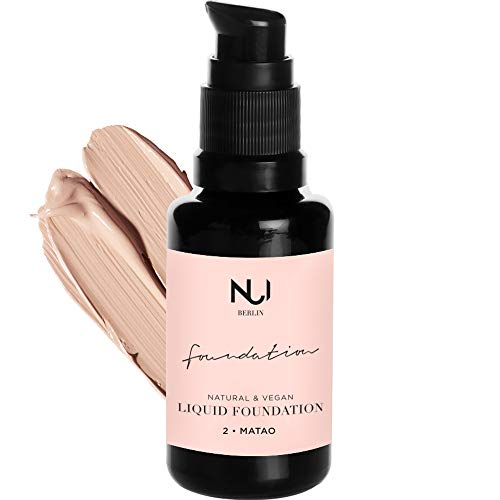 Naturkosmetik vegan natürlich glutenfrei Natural Liquid Foundation 02 MATAO Make Up mit kühlem hellem Farbton