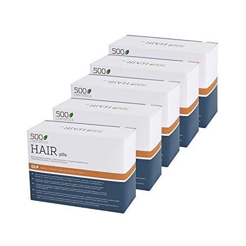500Cosmetics Hair- Natürliche Kapseln zur Vorbeugung und Verhinderung von Haarausfall mit L-Cystein und Zink – Verbessert den Hautzustand des Kopfes und liefert Nährstoffe – Für Mann und Frau (5)