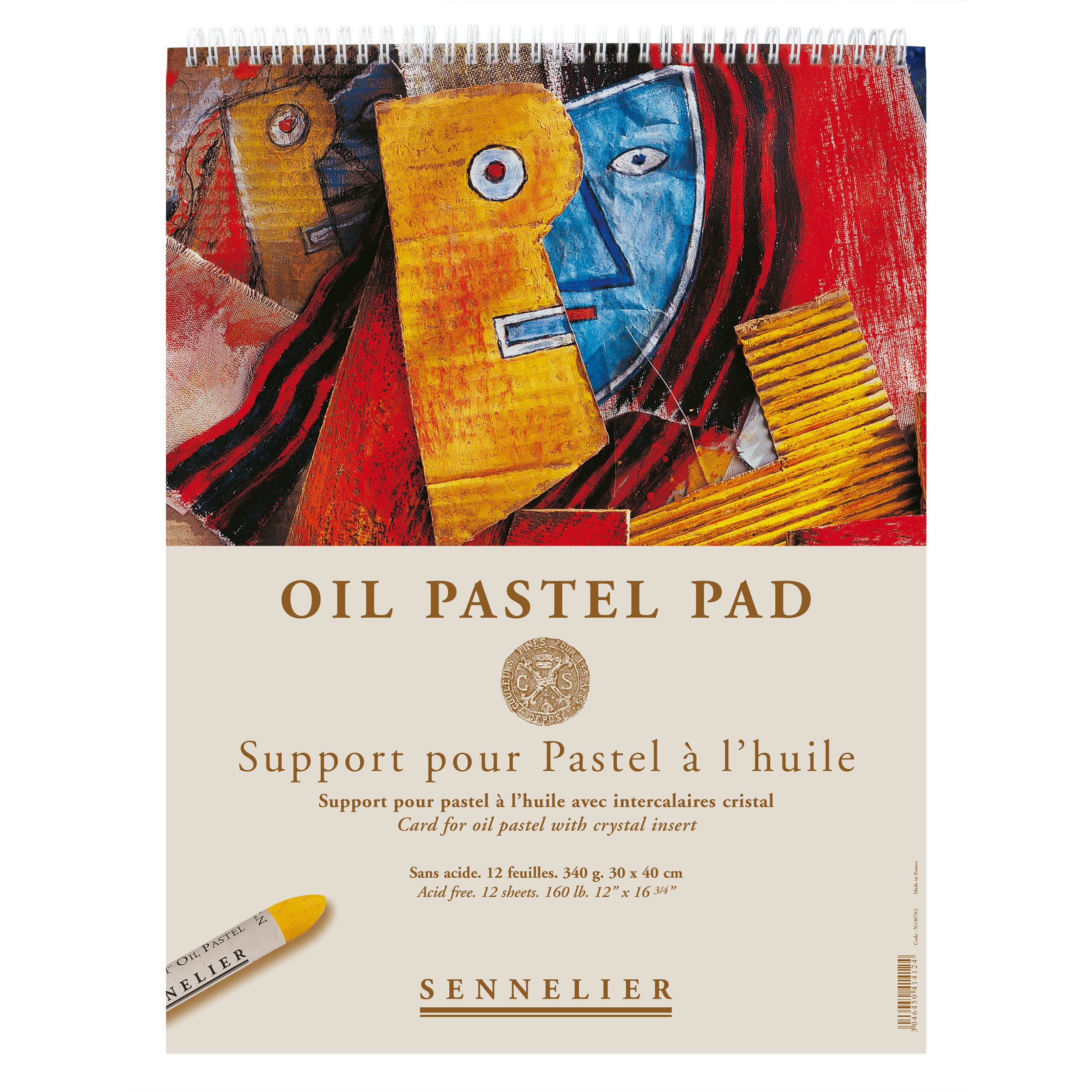 Sennelier Ölfarben-Pastellblock, 29,8 x 38,1 cm, Weiß