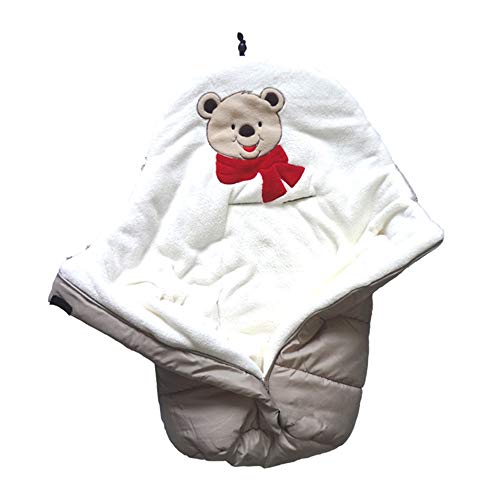 GEMSeven Winter Warm Baby Schlafsack Infant Cartoon Bär Schlafsack Für Kinderwagen, Schlafsack Für Babybett Swaddle Winter Wrap