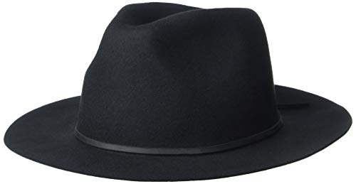 Brixton Unisex-Erwachsene Wesley Fedora Filzhut, schwarz, MEDIUM