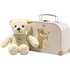 Teddybär MILA (21cm) im Koffer in vanille