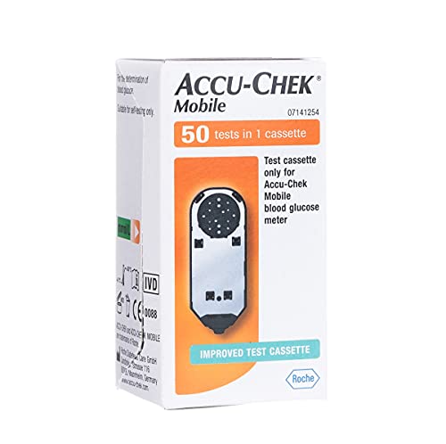 ACCU Chek mobil - 50 Kassette test für Kontrolle von Blutzucker - accucheck